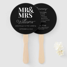 Mr & Mrs Elegant Modern Minimalistisch Wedding Pro