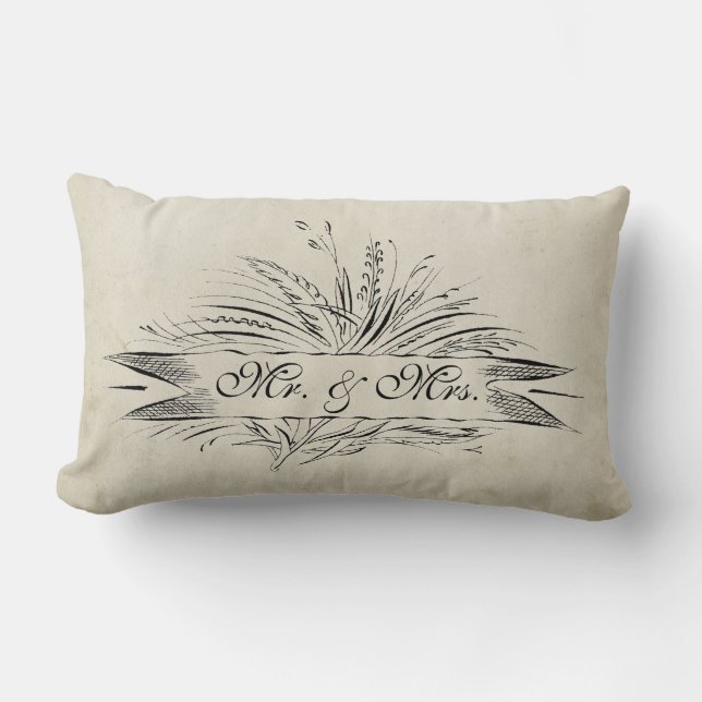 Mr. & Mrs. Established, Antique Inspiriert Lendenkissen (Vorderseite)