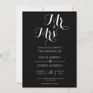 Mr. & Mrs. Feiertagskarte