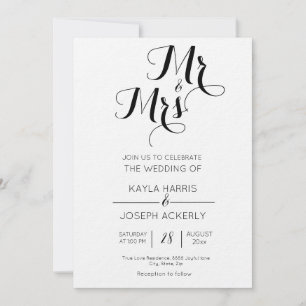 Mr. & Mrs. Feiertagskarte