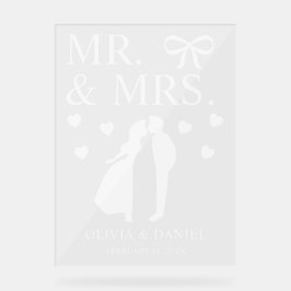 Mr. & Mrs. Personalized Wedding Acrylschild