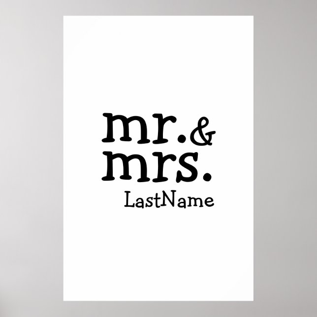 Mr & Mrs Poster (Vorne)