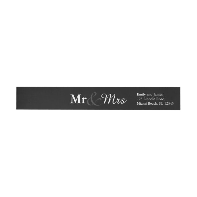 Mr&Mrs Simple Elegant Typografy Wedding (Person)