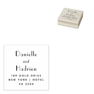 Mr & Mrs. Wedding Custom Rücksendeadresse Gummistempel