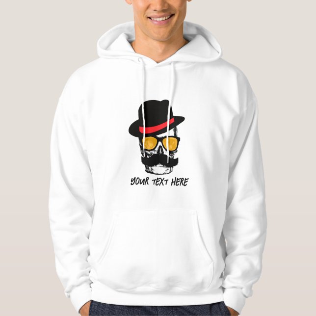 mR MUSTACH Hoodie (Vorderseite)
