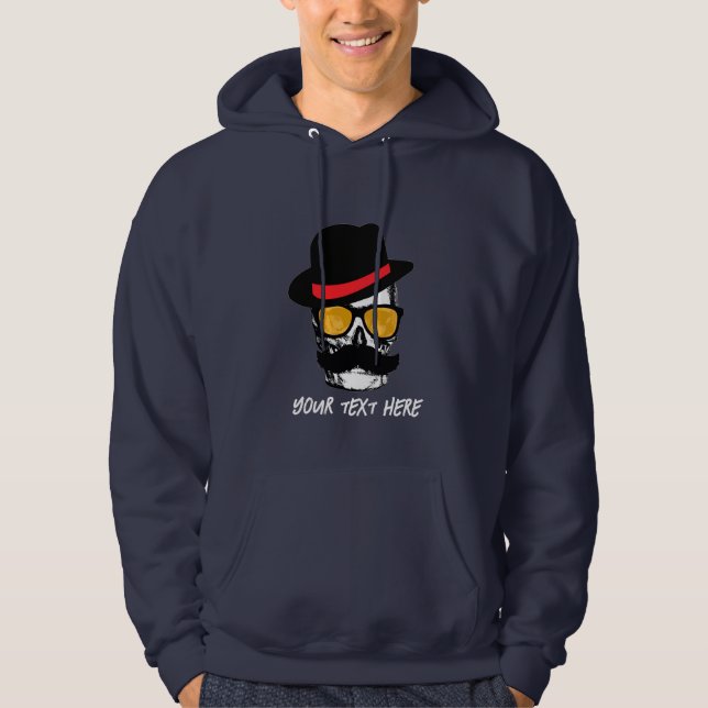 mR MUSTACH Hoodie (Vorderseite)