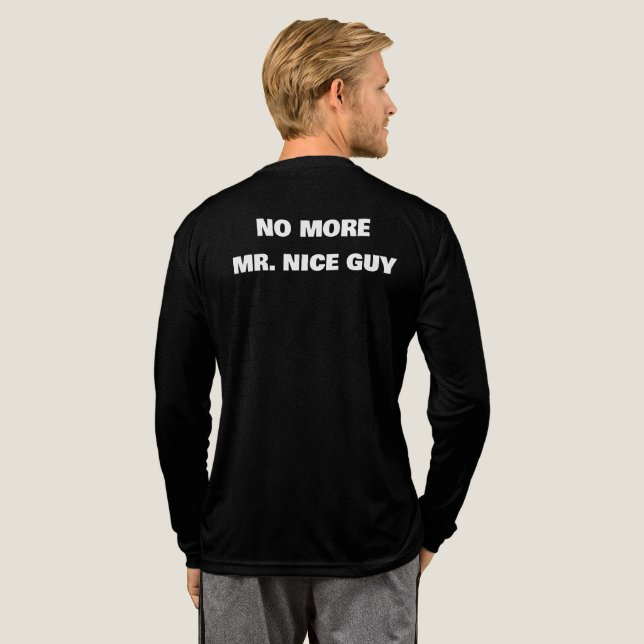 Mr. Nice Guy-Shirt Tri-Blend Shirt (Voller Rücken)