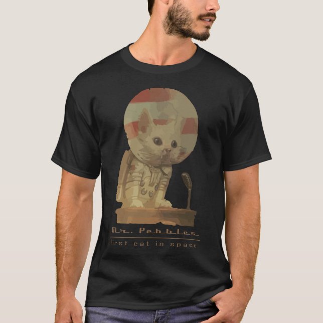 Mr. Pebbles - Die erste Katze im Weltraum! Classic T-Shirt (Vorderseite)