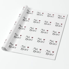 Mr. right geschenkpapier