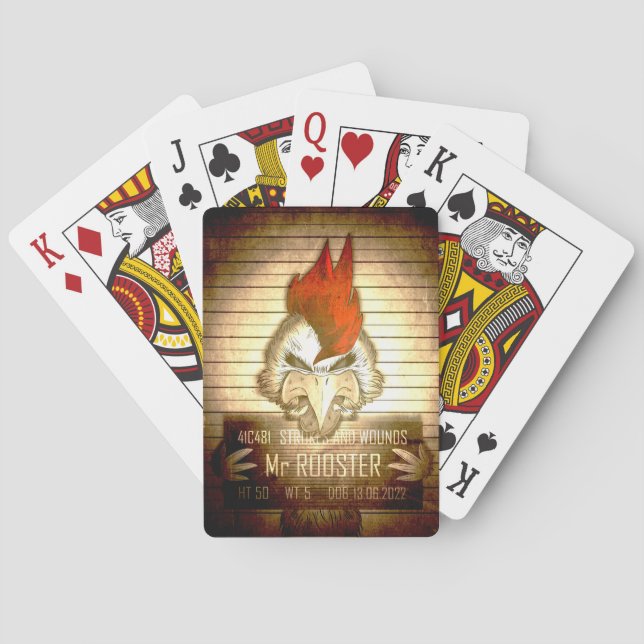 Mr. Rooster Vintage Spielkarten (Rückseite)