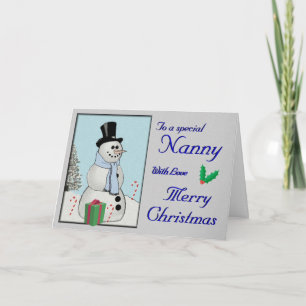 Mr. Snowman Feiertagskarte