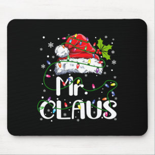Mr. und Mrs. Claus Paples Matching Christmas Pajam Mousepad