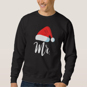 Mr. und Mrs. Clause Paare Matching Weihnachten Sweatshirt