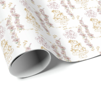 mr und mrs geschenkpapier