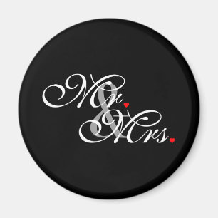Mr. und Mrs. Husband Ehefrau Seine Hers Newly Weds Magnet