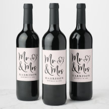 Mr. und Mrs. Personalisiert Pink Wedding