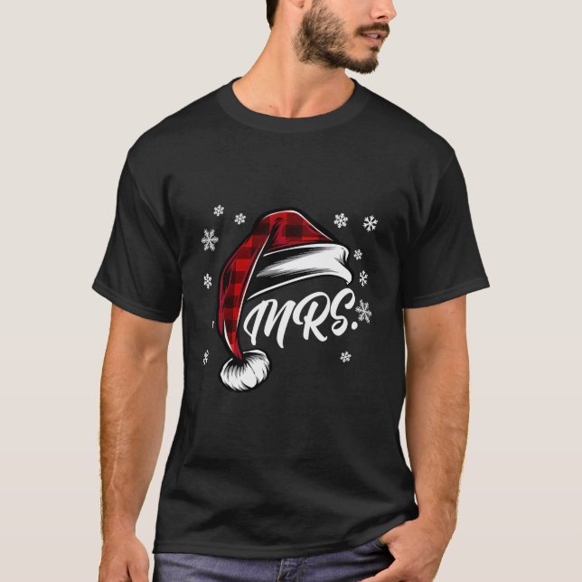 Mr. und Mrs. Santa Claus Weihnachtspaare stimmen ü T-Shirt (Vorderseite)