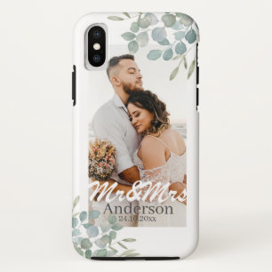 Mr. und Mrs. Wedding Foto Name Case-Mate iPhone Hülle
