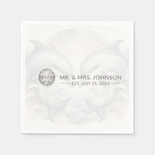 Mr. und Mrs. Wedding Serviette