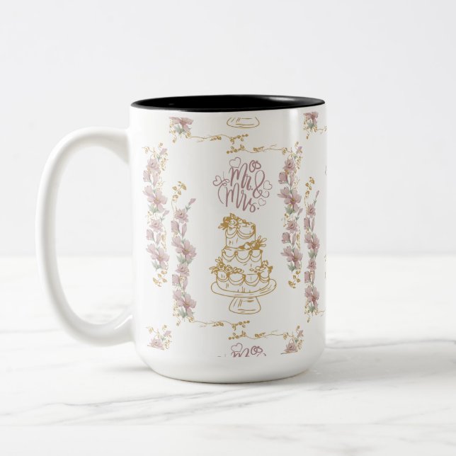 mr und mrs zweifarbige tasse (Links)