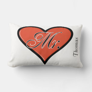 Mr Wedding Bridal Decorative Pillow, siehe Match Lendenkissen