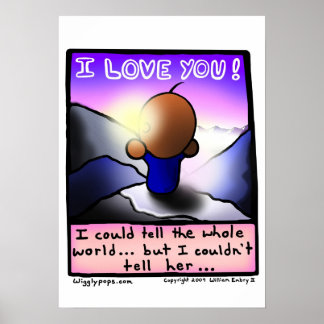 Mr Wigglypops I Liebe You Poster