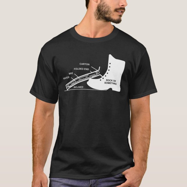 MRE Rock or Something Military Humor T-Shirt (Vorderseite)