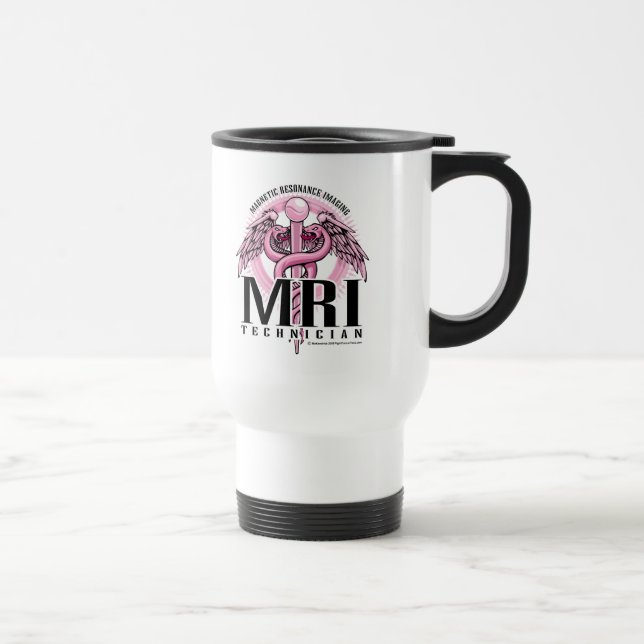 MRI rosa Caduceus Reisebecher (Rechts)