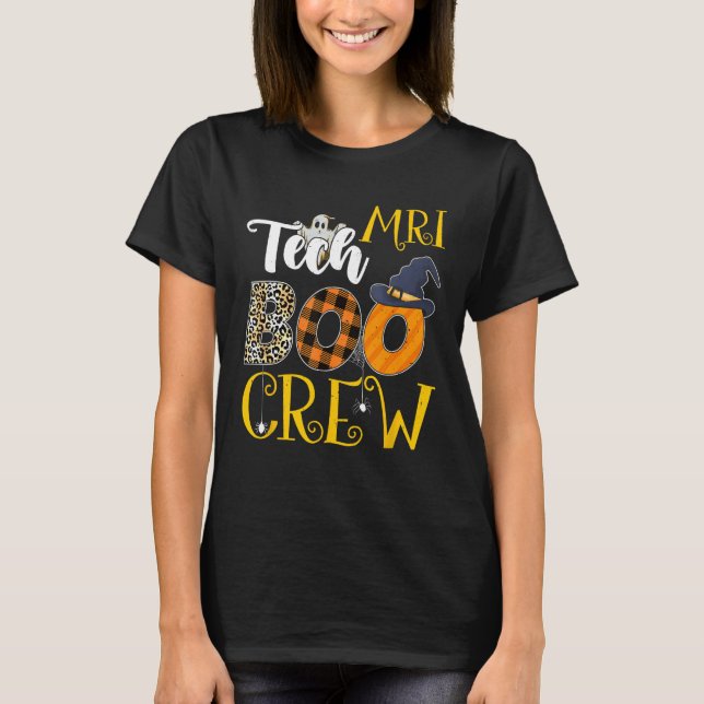 MRI Tech Leopard MRT Technologe Halloween Costum T-Shirt (Vorderseite)