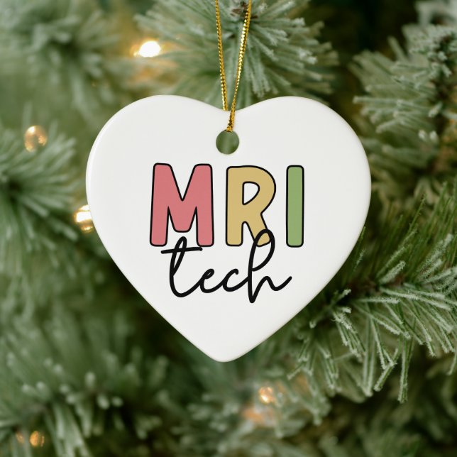 MRI Tech | MRT Technologe Radiologie Technologin Keramik Ornament (Baum)
