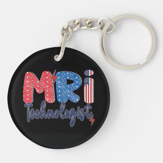 MRI Technologist Acrylic Keychain, Double Sided (Dos)