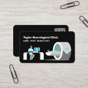 MRI Tomographie QR Visitenkarte