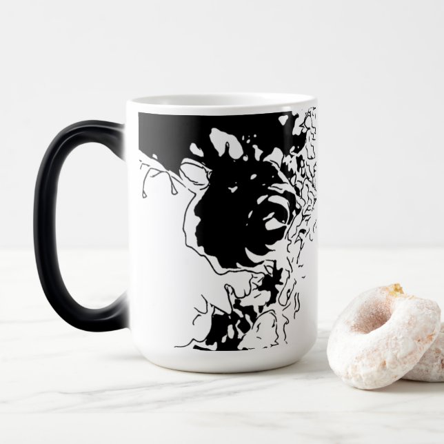 MRNStudios Flower Doodle Verwandlungstasse (Mit Donut)
