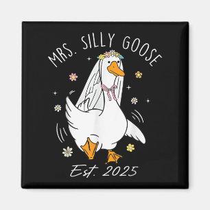 Mrs Albern Goose Couple Matching Wedding Funny Bri Magnet