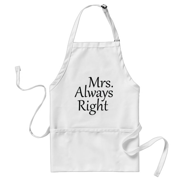 Mrs. Always Right Schürze (Vorne)