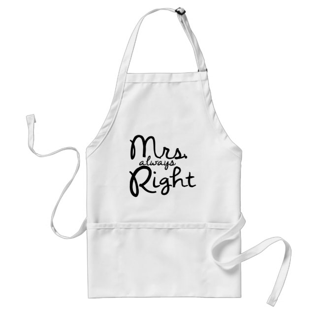 Mrs Always right Schürze (Vorne)