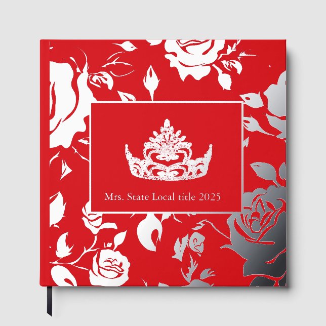 Mrs. America like Crown Foil Rose Scrapbook Gästebuch (Vorderseite)