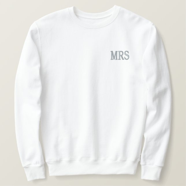 MRS: besticktes Sweatshirt (Design vorne)