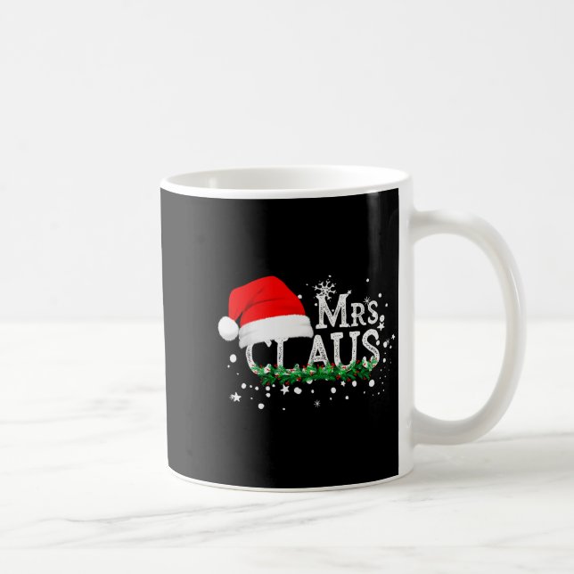 Mrs Claus Christmas Couples Matching Her Xmas Paja Kaffeetasse (Rechts)