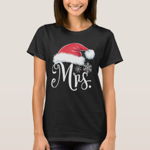 Mrs Claus Paples Matching Christmas Pajamas Santa T-Shirt