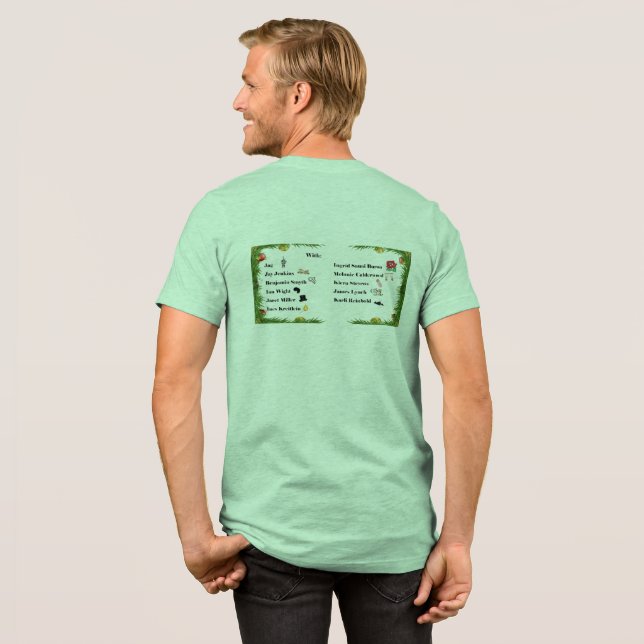 Mrs. Dilbers Weihnachtslied Tri-Blend Shirt (Rückseite voll)