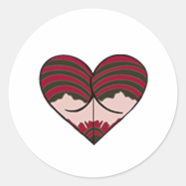 mrs freddy Hintern Runder Aufkleber (Vorderseite)