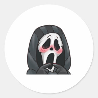 Mrs Ghosty Runder Aufkleber