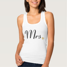 Mrs Gold Heart Angepasst Tank