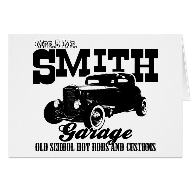 Mrs.& Herr Smith Hot-Rod Garage (Vorderseite (Horizontal))