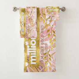 mrs. millionaire© Ich bin wie Gold und Diamanten!  Badhandtuch Set