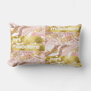 mrs. millionaire© Ich bin wie Gold und Diamanten!  Lendenkissen