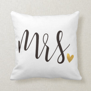 Mrs. Mr.& Mrs.Wedding Gift Kissen