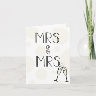 Mrs. & Mrs. Wedding Card Karte