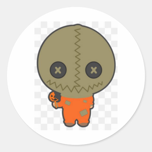 mrs sam runder aufkleber (Vorderseite)